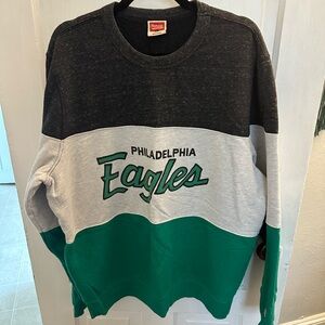 HOMAGE Philadelphia Eagles Crewneck Sweater - Black, Gray, Green